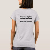 王様などいない トランプ抗議 Tシャツ (裏面)