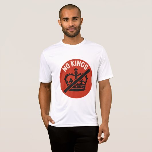 王様などいらない 抗議シンボル Tシャツ (正面フル)