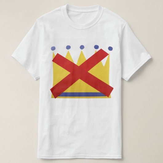 王様などいらない 抗議 ユナイト Tシャツ (デザイン正面)