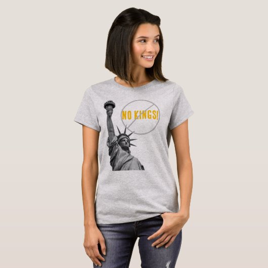 王様など認めない 自由の女神 Tシャツ (正面フル)