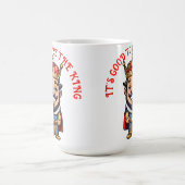 王様になれて良かった コーヒーマグカップ (中央)