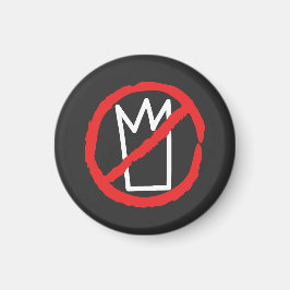 王様に抗議する王冠ロゴはない マグネット