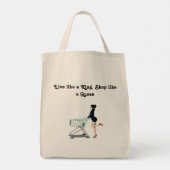 王様のように生きる王妃のように買い物をする トートバッグ (裏面)