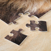 王様のライオン写真 ジグソーパズル (側面)