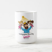 王様の父の日のように女王を育てる コーヒーマグカップ (中央)