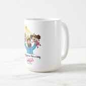 王様の父の日のように女王を育てる コーヒーマグカップ (正面右)