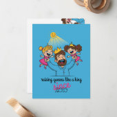 王様の父の日のように女王を育てる ノートカード (正面/裏面インサイチュ)