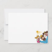 王様の父の日のように女王を育てる ノートカード (裏面)