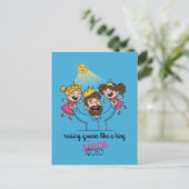 王様の父の日のように女王を育てる ポストカード (スタンド正面)