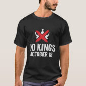 王様はいらない 10月18日 No Kings Day グラフィック Tシャツ (正面)
