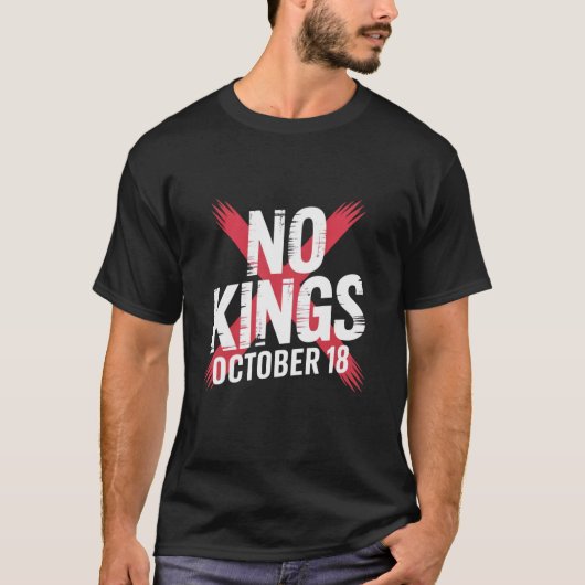 王様はいらない 10月18日 No+Kings+Day グラフィック Tシャツ (正面)