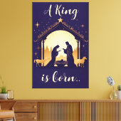 王様はクリスマス生まれの出生 キャンバスプリント (インサイチュ (リビング))