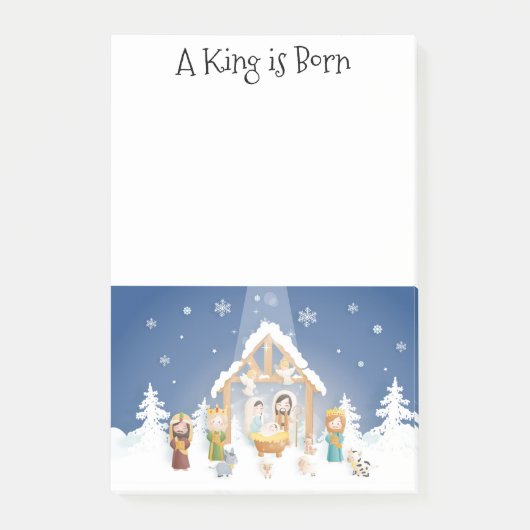 王様はクリスマス生まれの出生 ポストイット (正面)