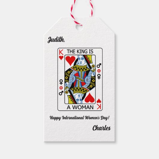 王様は女だ ギフトタグ (正面)