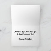 王様！ – デザイナー誕生日のグリーティングカード カード (内部)