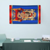 王王室の族王ファンシー子の赤ちゃんシャワー 横断幕 (トレードショー)