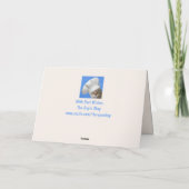 王王室の猫の父の日 カード (裏面)