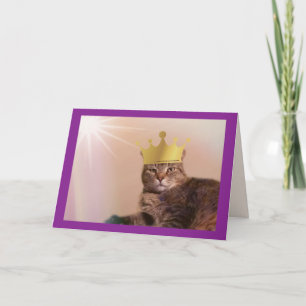 王王室の猫の父の日 カード