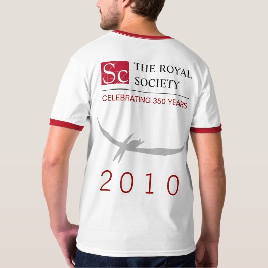 王立協会350th記念日(非公式な) tシャツ (裏面フル)