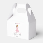 王誕生日パーティーのかわいい娘 フェイバーボックス (裏面サイド)