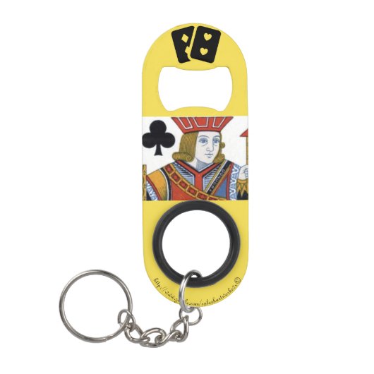 「王」 キーホルダー栓抜き (正面)