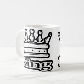 王 コーヒーマグカップ (正面左)