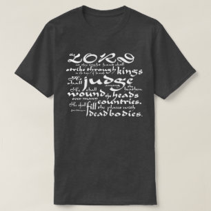 王(ジェームスBible賛美歌の110:1王)を通した殴打 Tシャツ