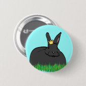 王 缶バッジ (正面&裏面)