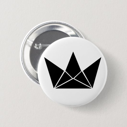 王 缶バッジ (正面&裏面)