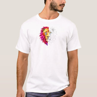 王 - 雄偉なるライオンの肖像 Tシャツ