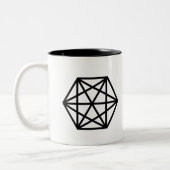 王(+)/黒325のmlのツートーンマグ ツートーンマグカップ (左)