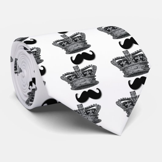 王Crownおよび髭 ネクタイ (ロール)