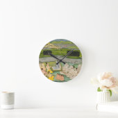 王Parikshit及びaに演説する賢明なShuku Deva ラウンド壁時計 (ホーム)