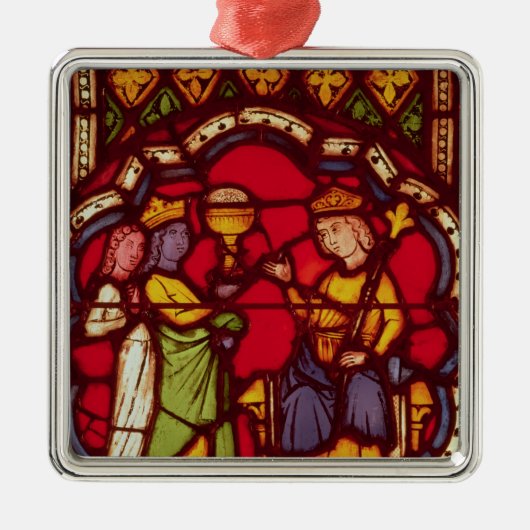 王SolomonおよびSheba、c.1270の女王 メタルオーナメント (正面)
