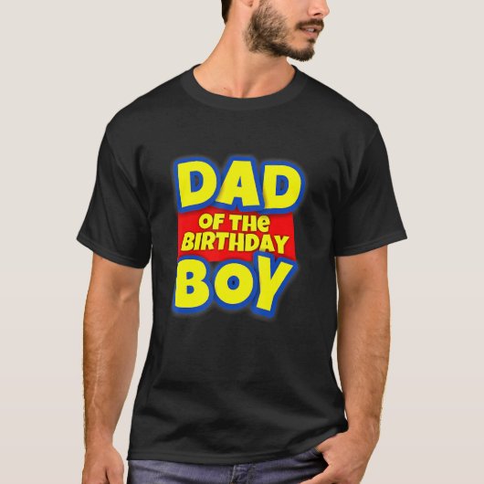 玩具パパ少年のメンズ誕生日 Tシャツ (正面)