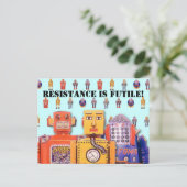 玩具ロボットカスタムポストカード ポストカード (スタンド正面)