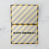 玩具ロボットカスタム誕生日カード カード (内部)