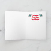 玩具ロボットレトロクリスマスカード シーズンカード (内部)