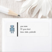 玩具ロボット差出人住所ラベル ラベル (インサイチュ)