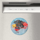 玩具付きドバーマンお気に入りのスイミング マグネット (インサイチュ (食洗機))
