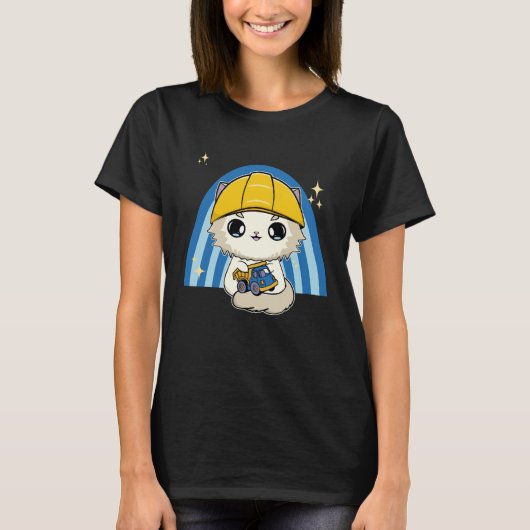 玩具付ラグドール猫 Tシャツ (正面)