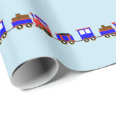 玩具列車包装紙 ラッピングペーパー (ロールコーナー)