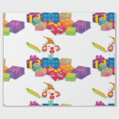 玩具及びギフト包装紙 ラッピングペーパー (フラット)