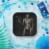 玩具撮クール影ロボット ペーパープレート (パーティー)