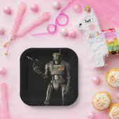 玩具撮クール影ロボット ペーパープレート (パーティー)