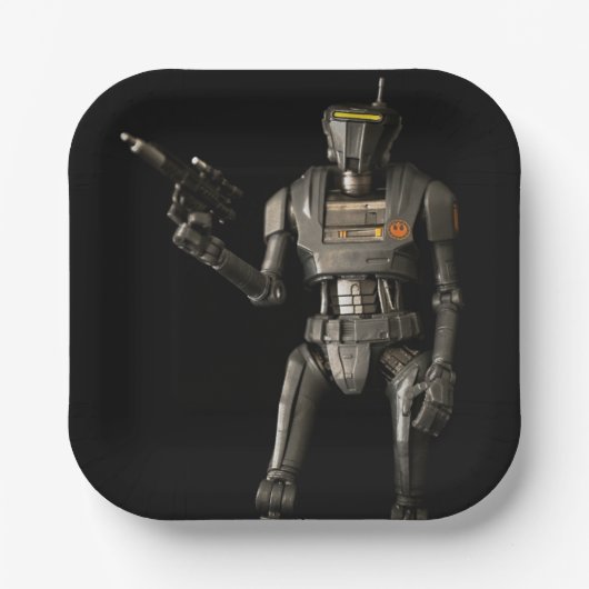 玩具撮クール影ロボット ペーパープレート (正面)