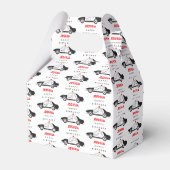 玩具警察車名前をカスタムする子供の誕生日 フェイバーボックス (正面サイド)