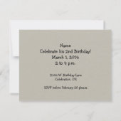 玩具電車 招待状 (裏面)