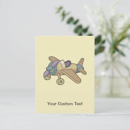 玩具飛行機 ポストカード (スタンド正面)