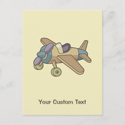 玩具飛行機 ポストカード (正面)